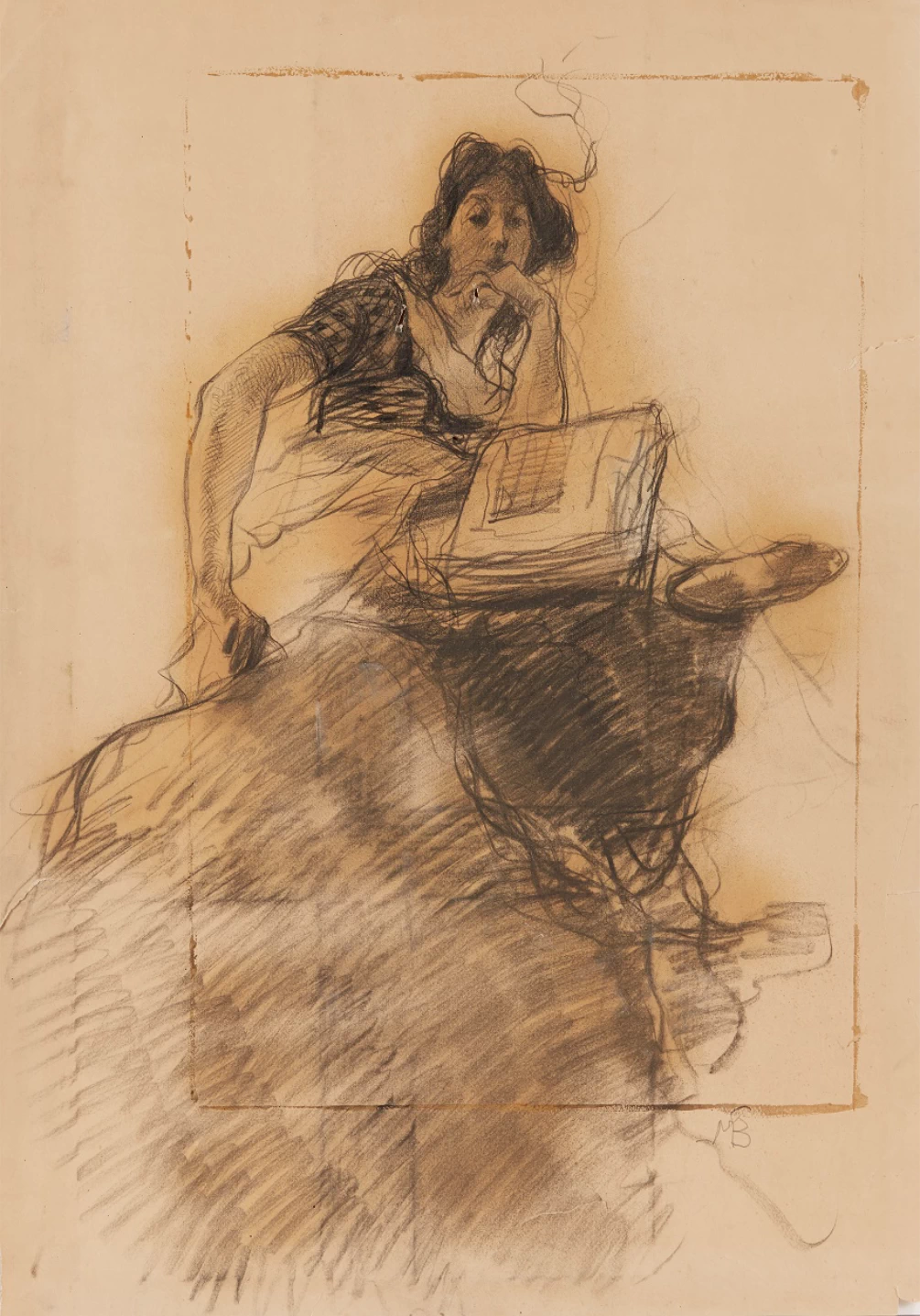 Giovane donna che legge